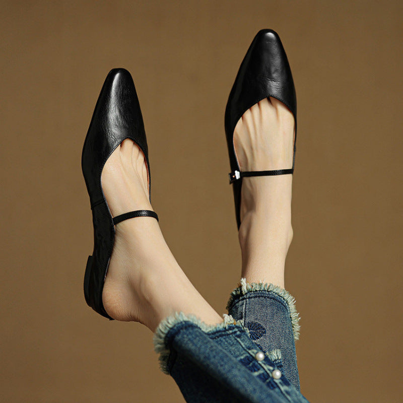 Orella | Mules en Cuir Véritable