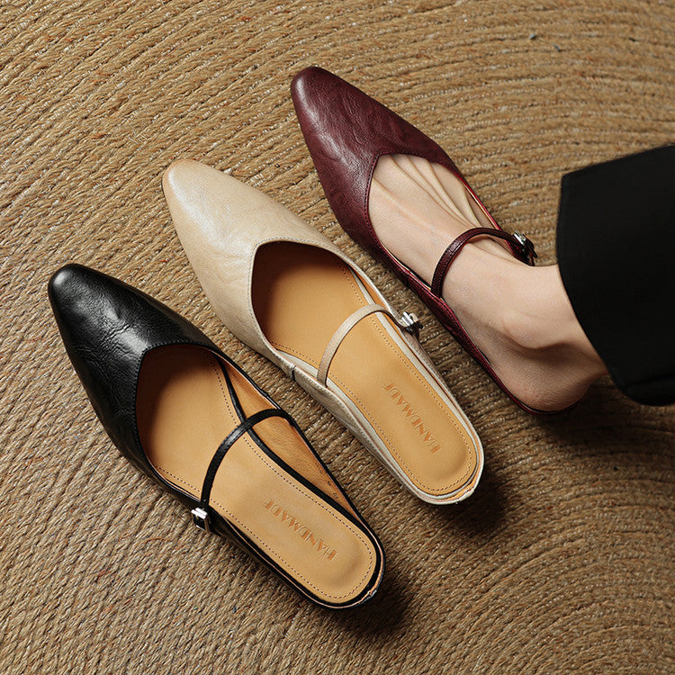 Orella | Mules en Cuir Véritable