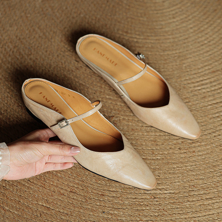 Orella | Mules en Cuir Véritable