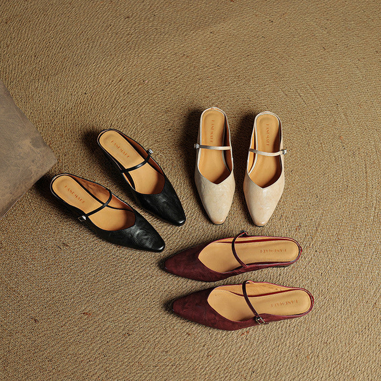 Orella | Mules en Cuir Véritable