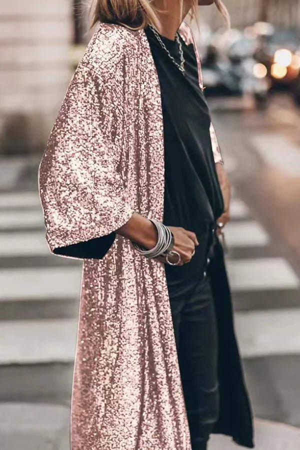 Cardigan Décontracté à Paillettes pour Femmes - Vela Vici 🇫🇷