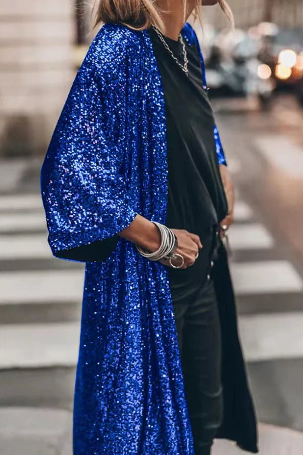 Cardigan Décontracté à Paillettes pour Femmes - Vela Vici 🇫🇷