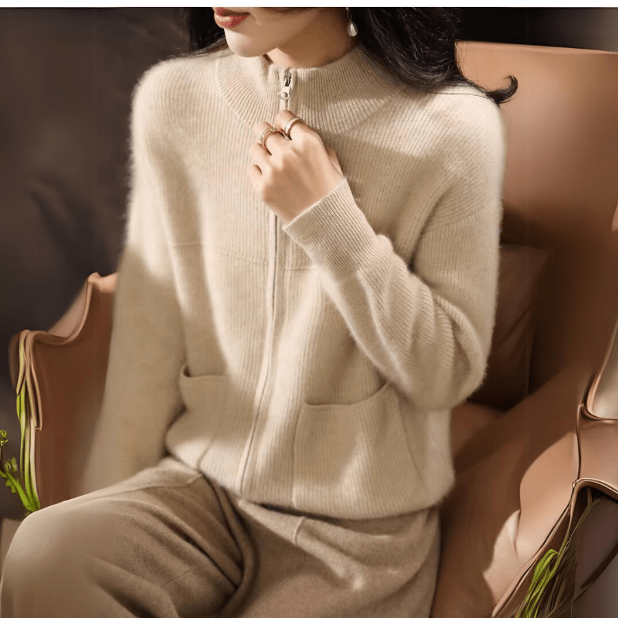 Cardigan en Laine Mérinos Décontracté pour Femmes - Vela Vici 🇫🇷