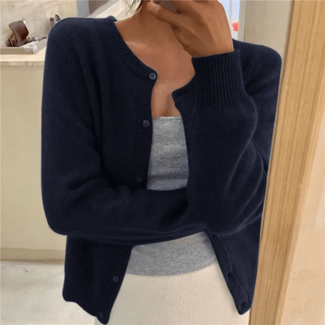 Cardigan Long à Manches Longues pour Femmes - Style Décontracté avec Boutons - Vela Vici 🇫🇷