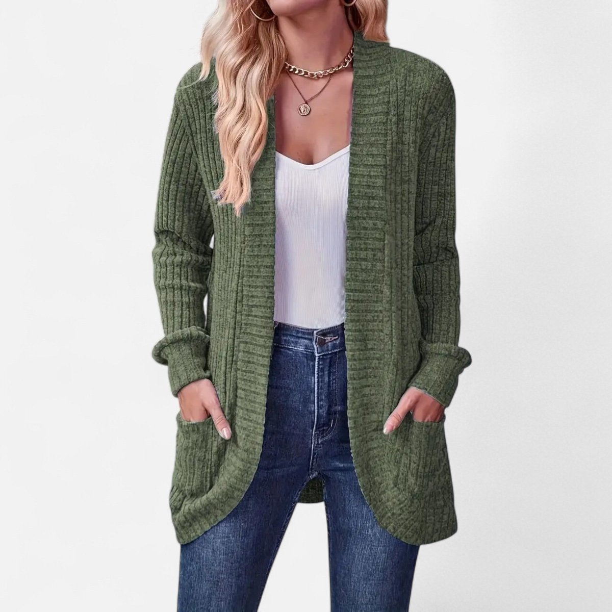 Chic Women's Knit Cardigan - Vela Vici 🇫🇷