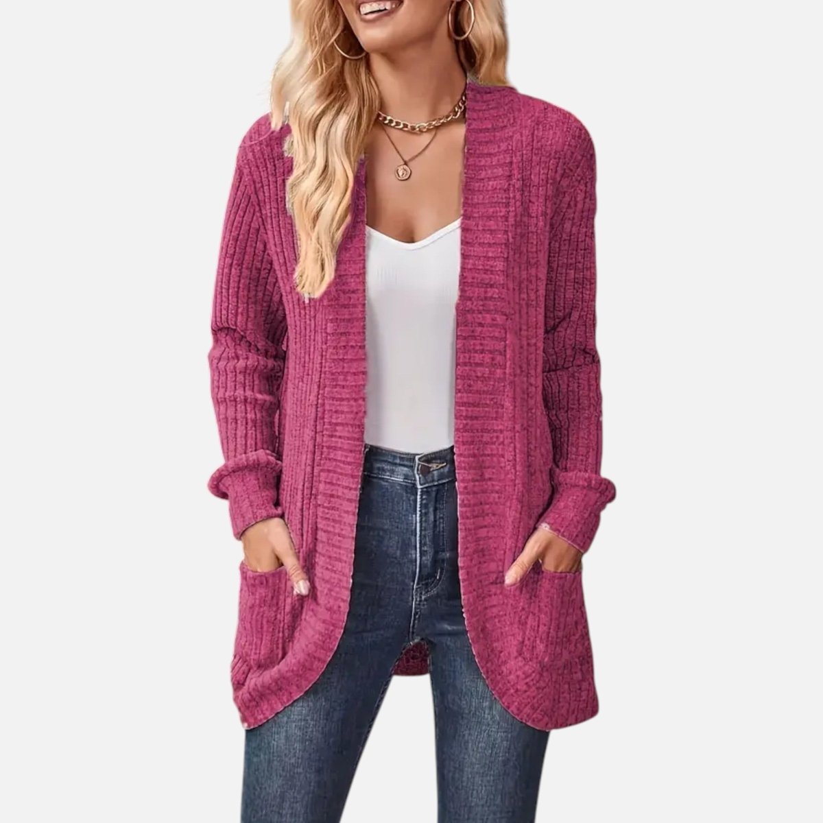 Chic Women's Knit Cardigan - Vela Vici 🇫🇷