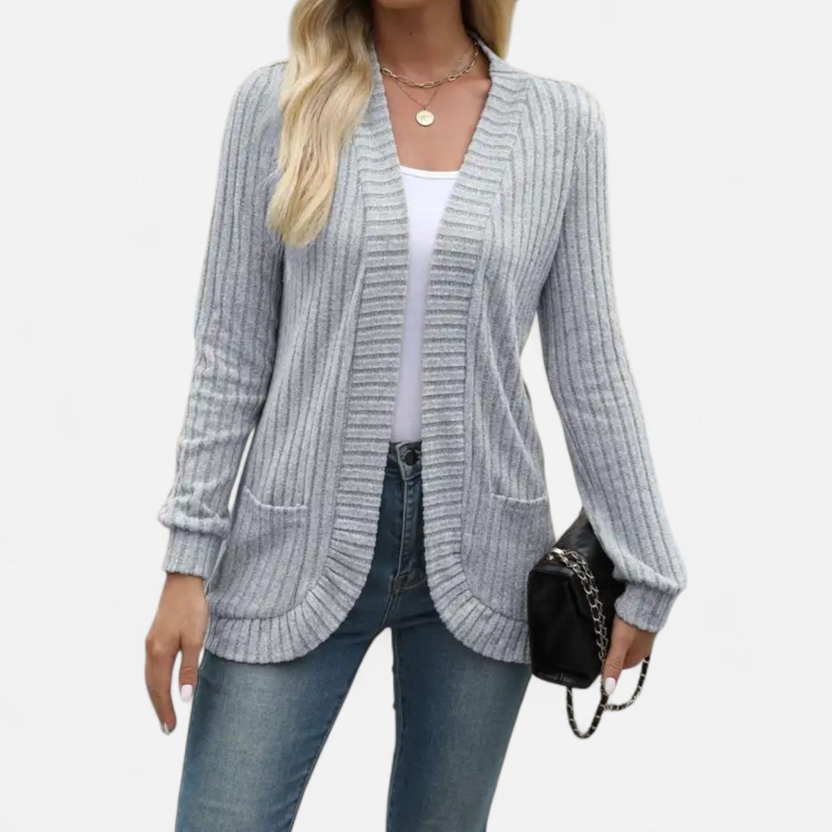 Chic Women's Knit Cardigan - Vela Vici 🇫🇷