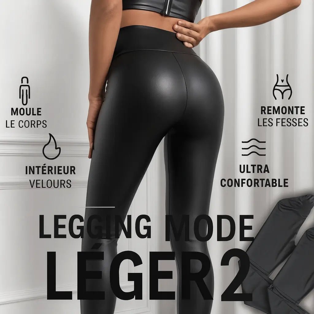 CurveLux | Legging en Cuir Velouté - Vela Vici 🇫🇷