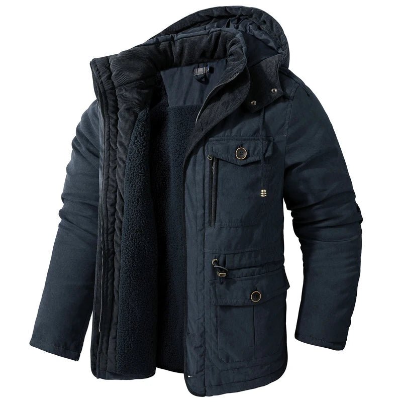 Frosty | Veste Tactique avec Capuche, Doublure en Fleece et Poches - Vela Vici 🇫🇷