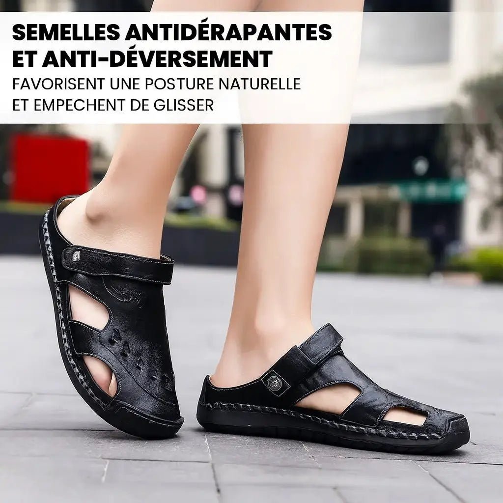 OrthoFlex | Sandales Orthopédiques en Cuir - Vela Vici 🇫🇷