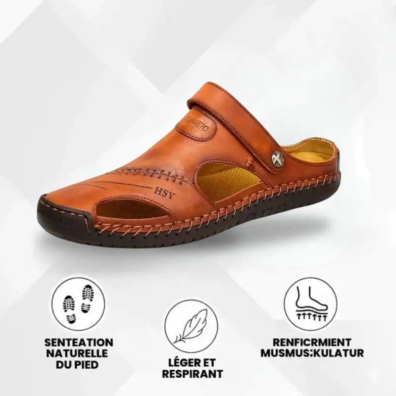 OrthoFlex | Sandales Orthopédiques en Cuir - Vela Vici 🇫🇷