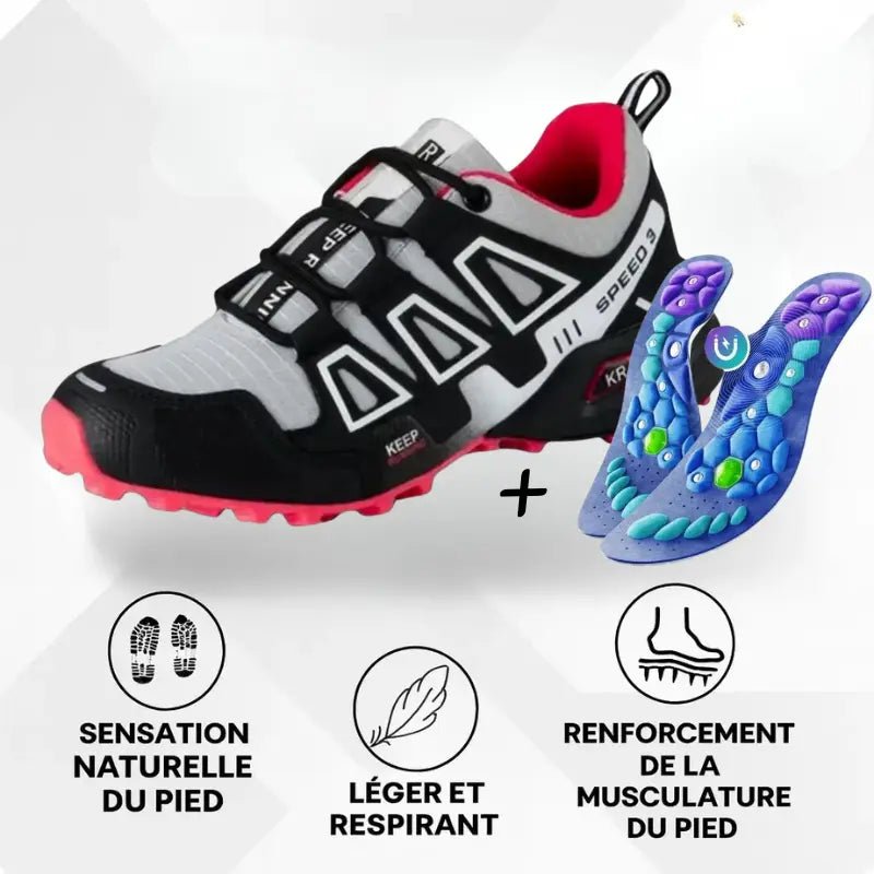 OrthoTrekking Chaussures Orthopediques + Semelles VitalSole - Vela Vici 🇫🇷