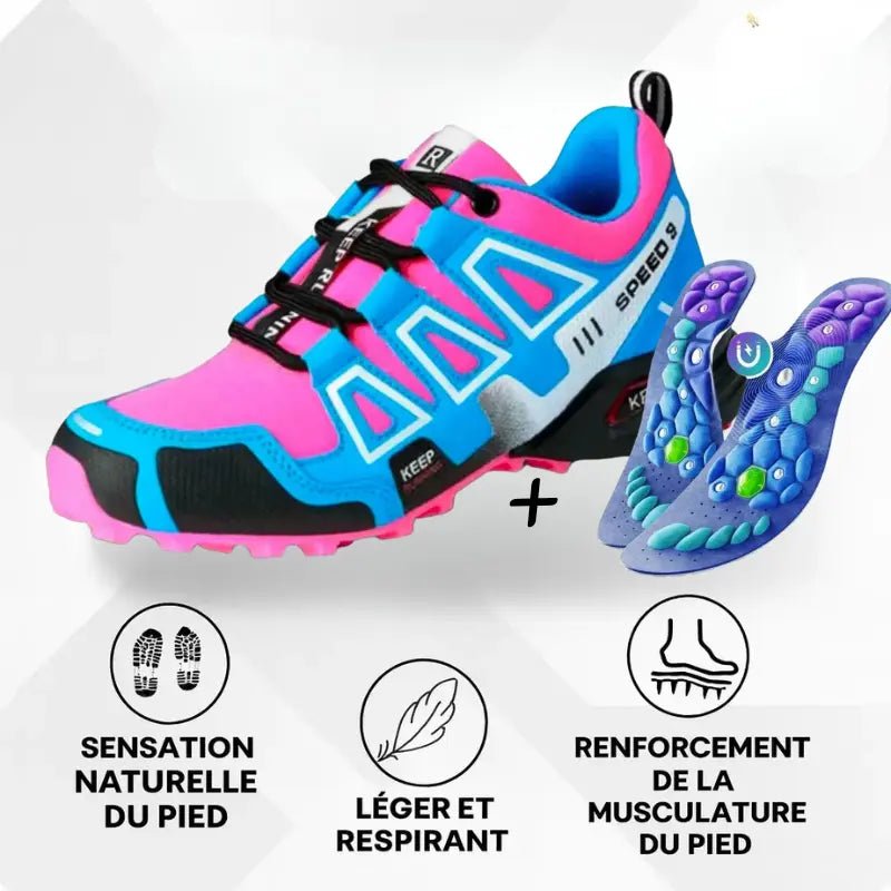 OrthoTrekking Chaussures Orthopediques + Semelles VitalSole - Vela Vici 🇫🇷