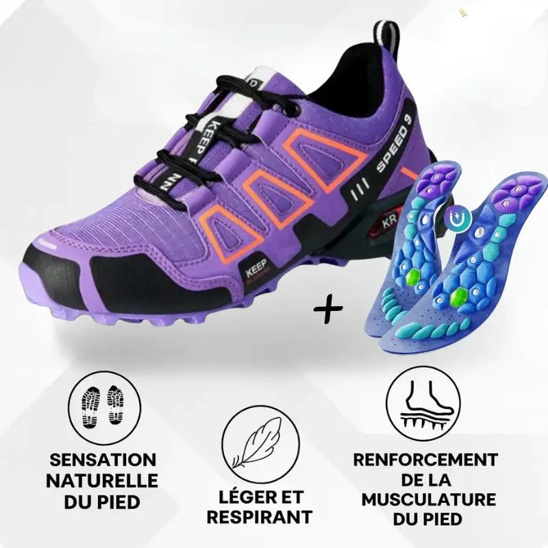 OrthoTrekking Chaussures Orthopediques + Semelles VitalSole - Vela Vici 🇫🇷