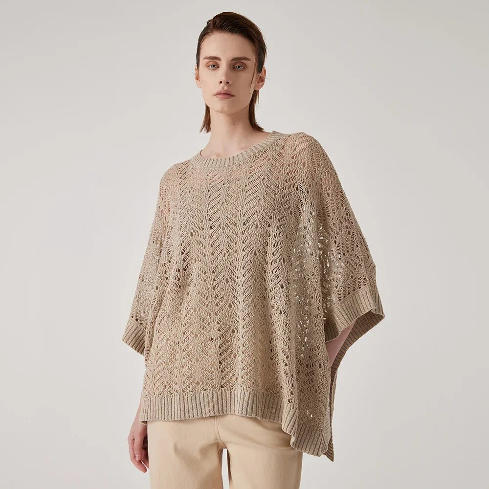 Pull Drapé au Crochet pour Femmes - Vela Vici 🇫🇷