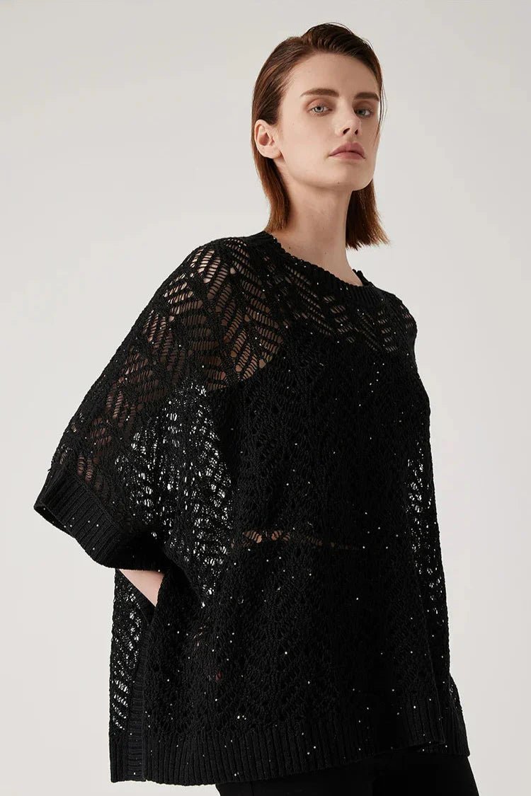 Pull Drapé au Crochet pour Femmes - Vela Vici 🇫🇷