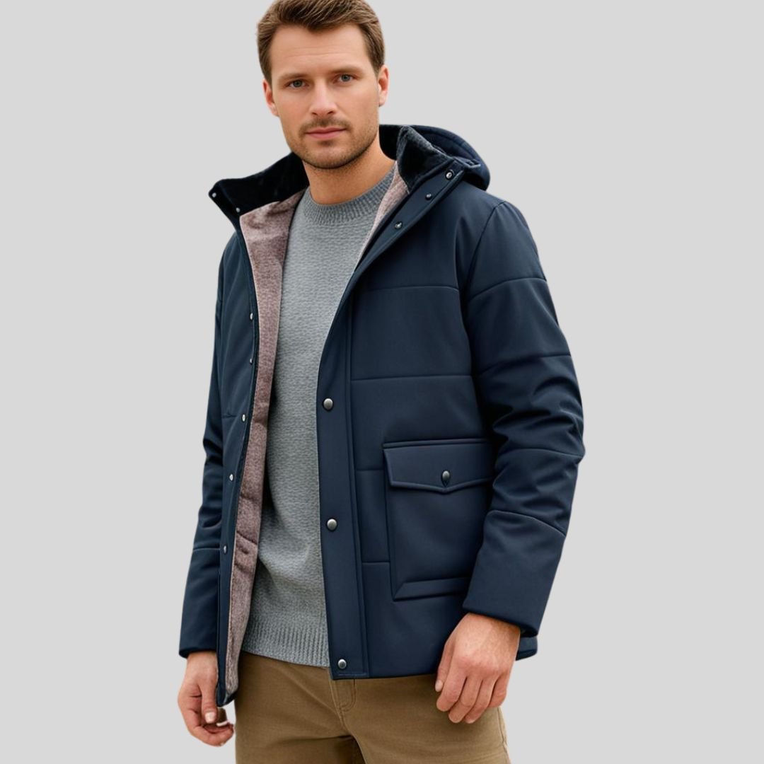 ThermoMax | Sweat à Capuche Pour Hommes Pour l’hiver – Coupe - Vent épais et Décontracté Avec Poches. - Vela Vici 🇫🇷