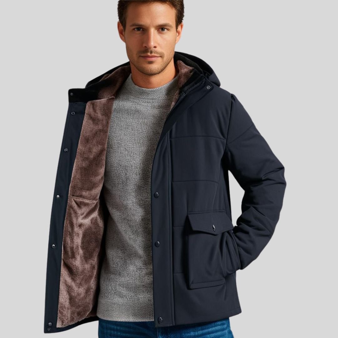 ThermoMax | Sweat à Capuche Pour Hommes Pour l’hiver – Coupe - Vent épais et Décontracté Avec Poches. - Vela Vici 🇫🇷