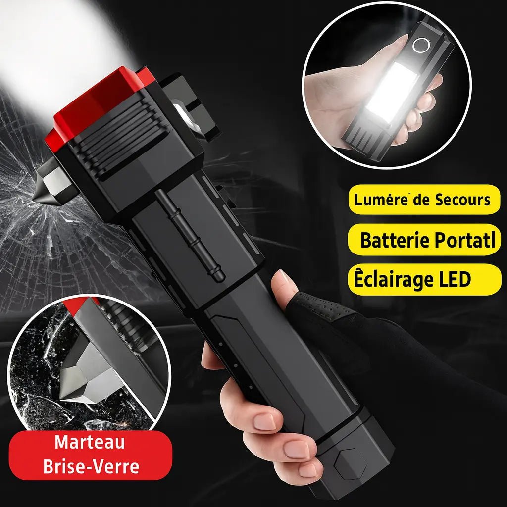 TitanBeam | Lampe Tactique Indestructible 4 en 1 Ultra Puissance - Vela Vici đ«đ·