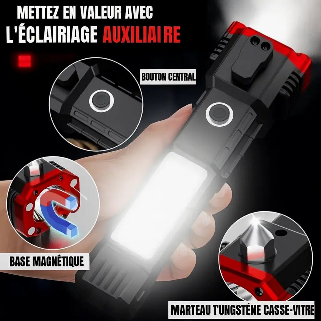 TitanBeam | Lampe Tactique Indestructible 4 en 1 Ultra Puissance - Vela Vici đ«đ·