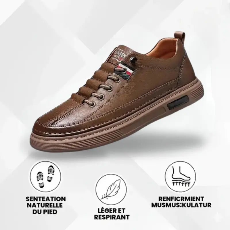 Viale Baskets Orthopédiques En Cuir Italiennes Pour Hommes - Vela Vici 🇫🇷