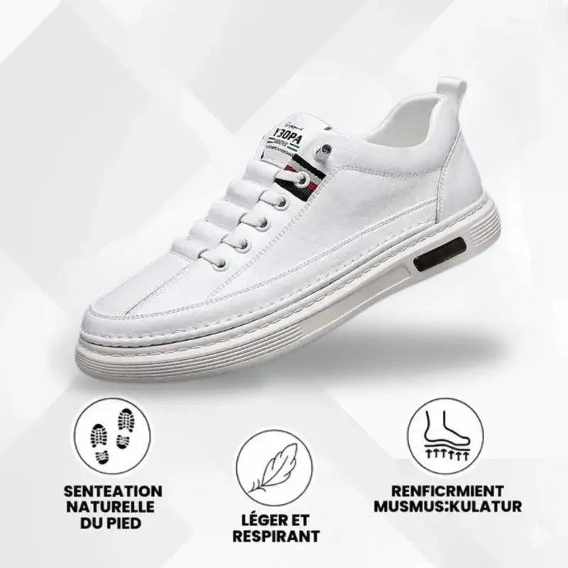 Viale Baskets Orthopédiques En Cuir Italiennes Pour Hommes