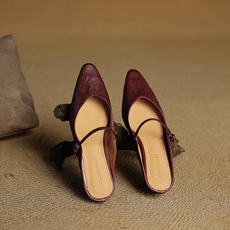 Orella | Mules en Cuir Véritable