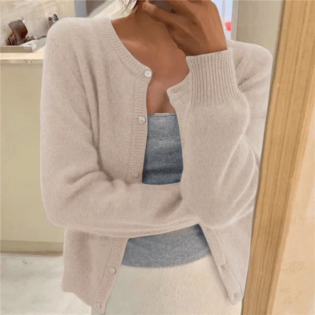 Cardigan Long à Manches Longues pour Femmes - Style Décontracté avec Boutons - Vela Vici 🇫🇷