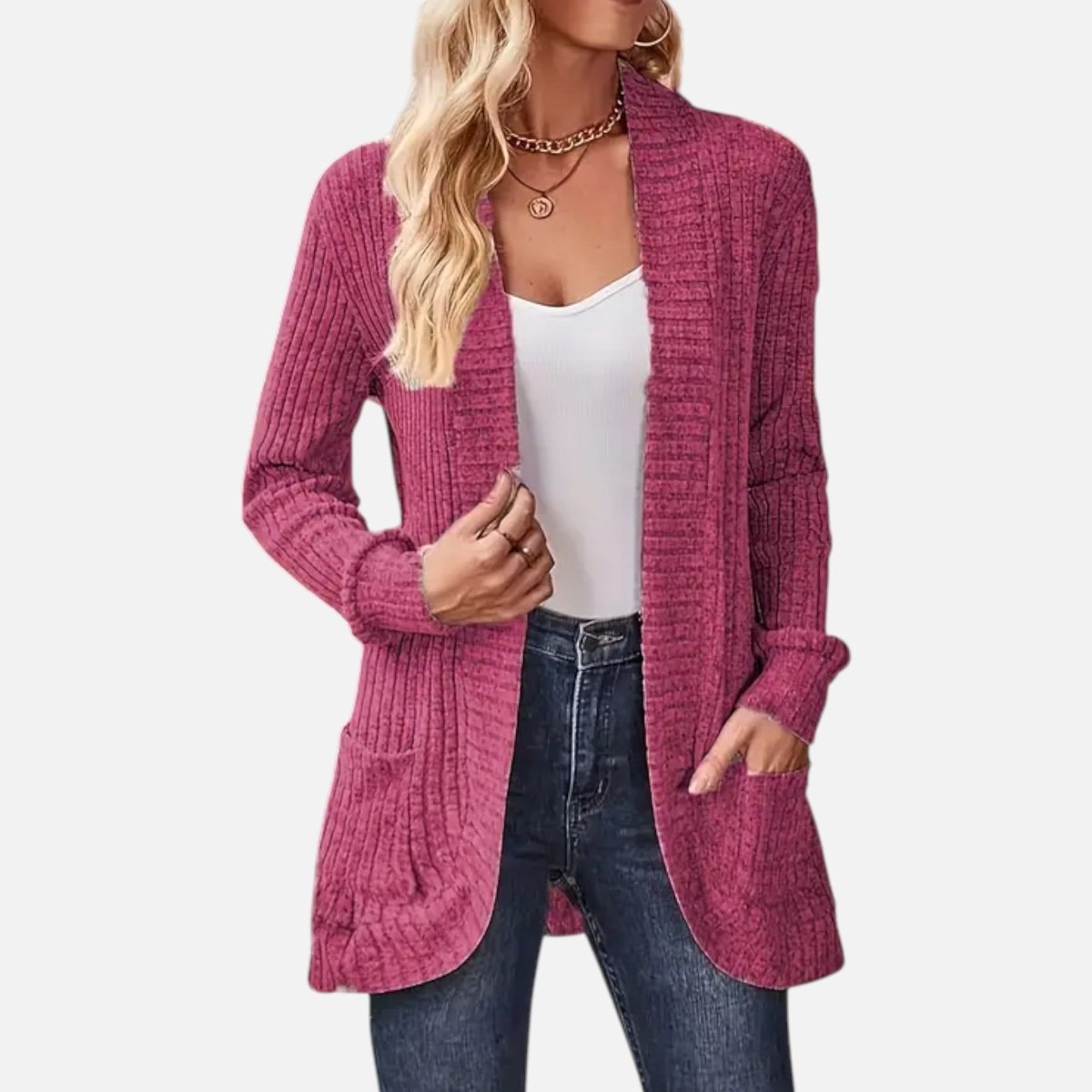 Chic Women's Knit Cardigan - Vela Vici 🇫🇷