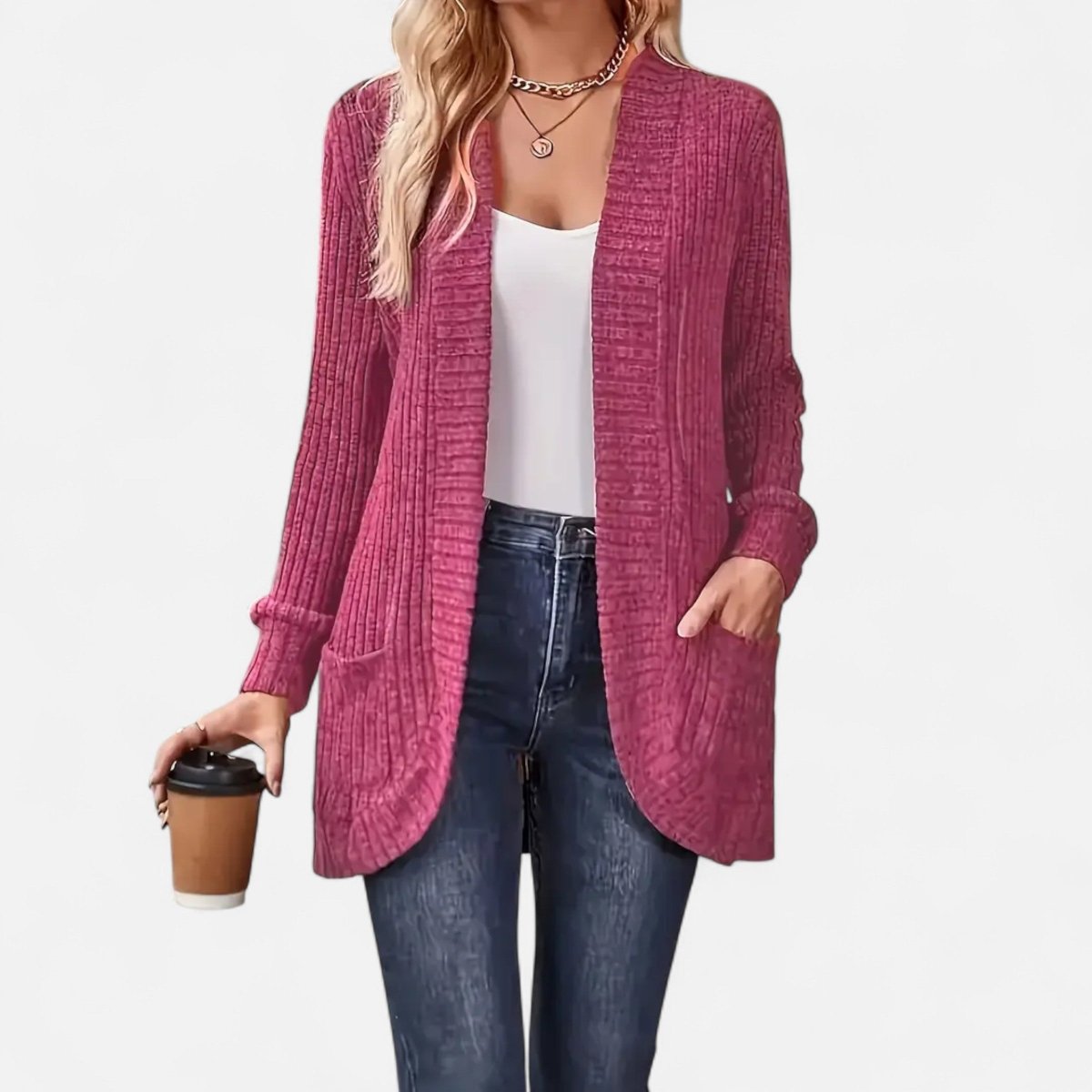 Chic Women's Knit Cardigan - Vela Vici 🇫🇷