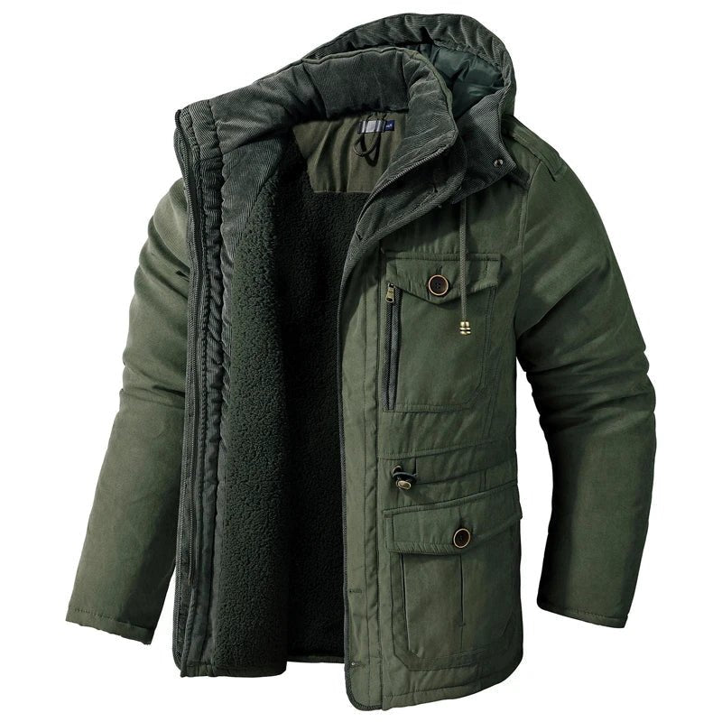 Frosty | Veste Tactique avec Capuche, Doublure en Fleece et Poches - Vela Vici 🇫🇷