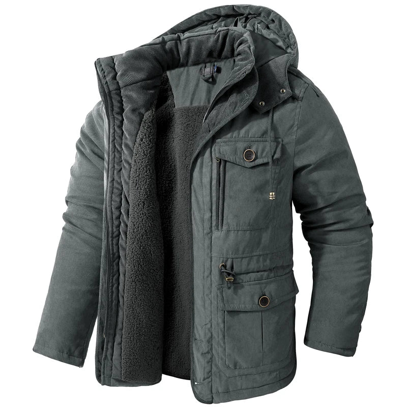 Frosty | Veste Tactique avec Capuche, Doublure en Fleece et Poches - Vela Vici 🇫🇷