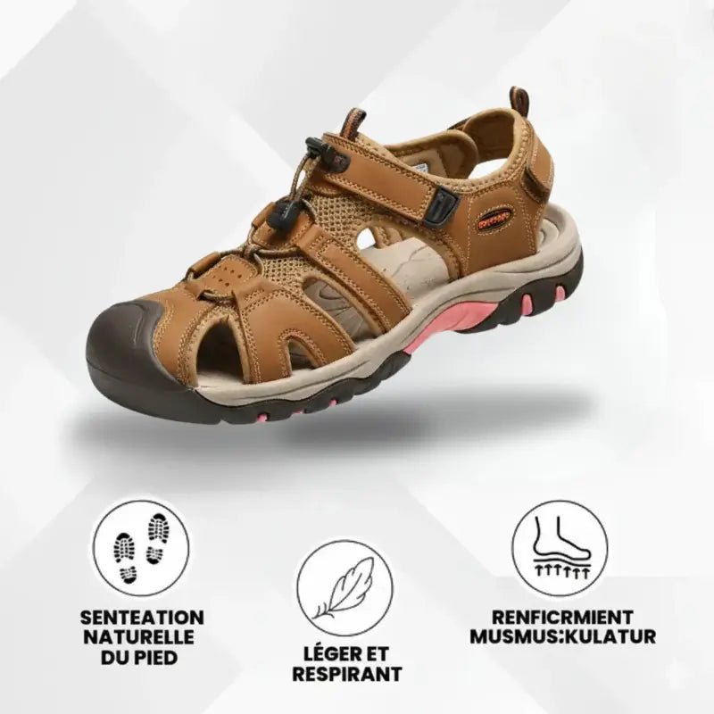 Gladiator | Sandale Pour Hommes En Cuir Véritable - Vela Vici 🇫🇷