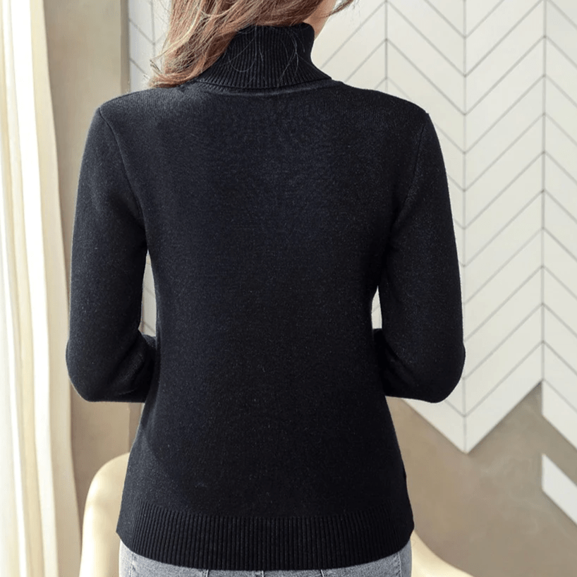 Jasmyn | Pull en Maille à Col Roulé - Vela Vici 🇫🇷
