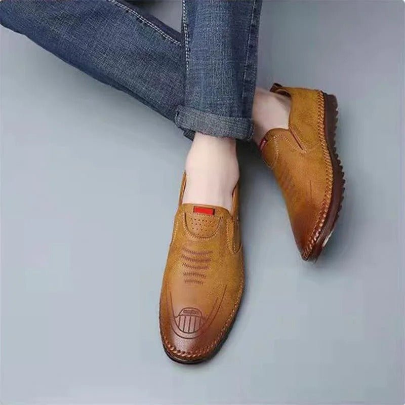 Mocassins à Enfiler en Cuir pour Hommes | Lorvix - Vela Vici 🇫🇷