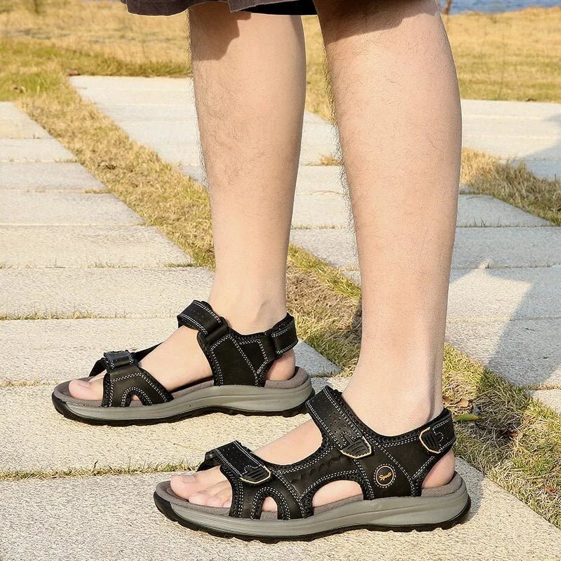 OrthoSport | SANDALIE ORTHOPÉDIQUE EN CUIR POUR HOMMES - Vela Vici 🇫🇷