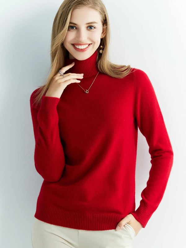 Pull à Col Roulé en Laine Mérino pour Femme - Vela Vici 🇫🇷