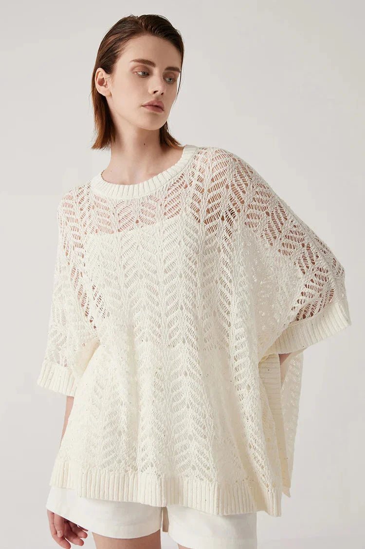 Pull Drapé au Crochet pour Femmes - Vela Vici 🇫🇷